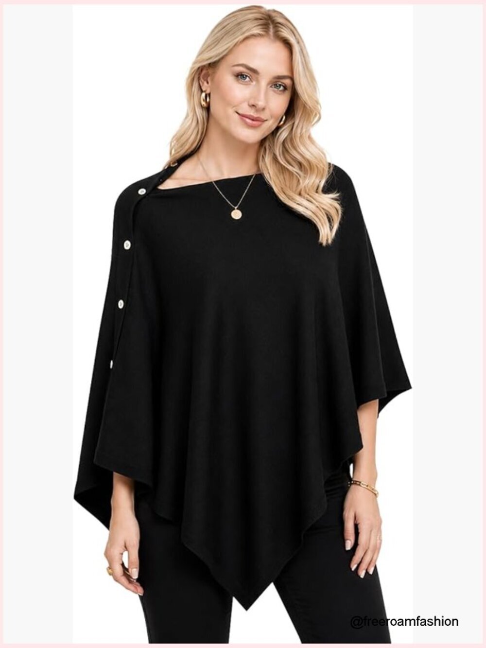 Women's Knit Poncho Shawl Wrap Cape Scarf Lightweight Soft Cozy Fall Winter
